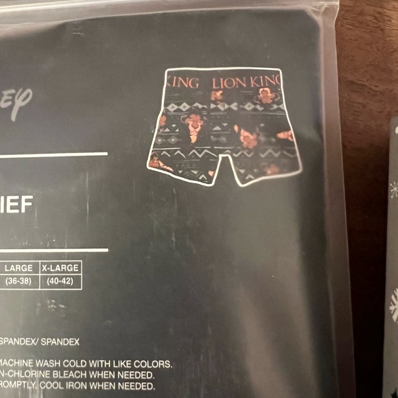 NWT boxer briefs Disney size small - Picture 4 of 4